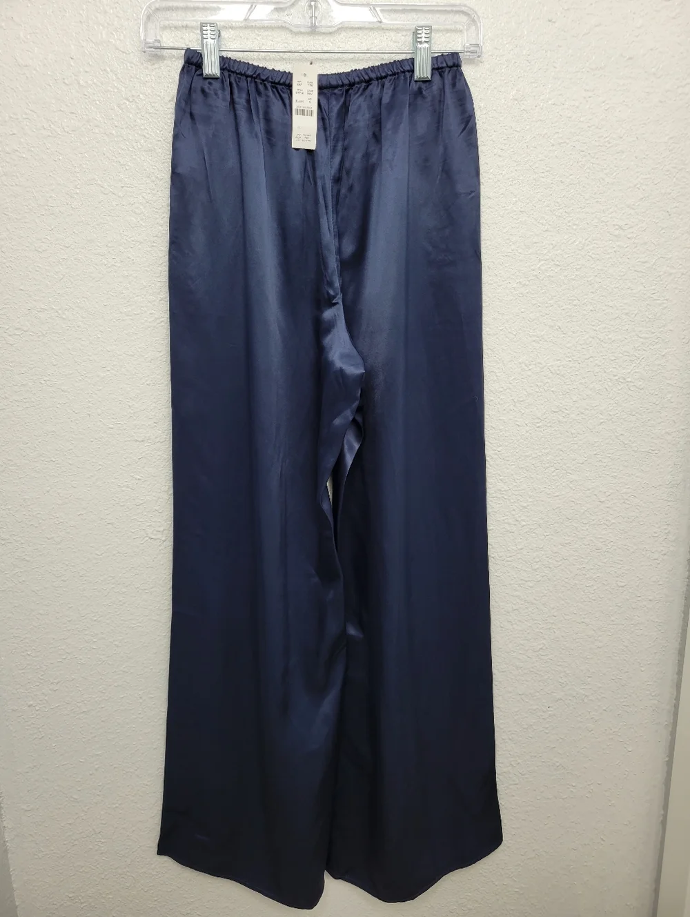J Crew Cosmo pant in luster charmeuse CN714 Size L NWT Navy